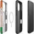 Ireland Flag Dark Wood iPhone 16 Pro Max Magsafe Impact Case
